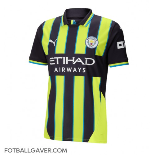 Manchester City Jeremy Doku #11 Fotballklær Bortedrakt 2024-25 Kortermet Manchester City Jeremy Doku #11 Fotballklær Bortedrakt 2024-25 Kortermet